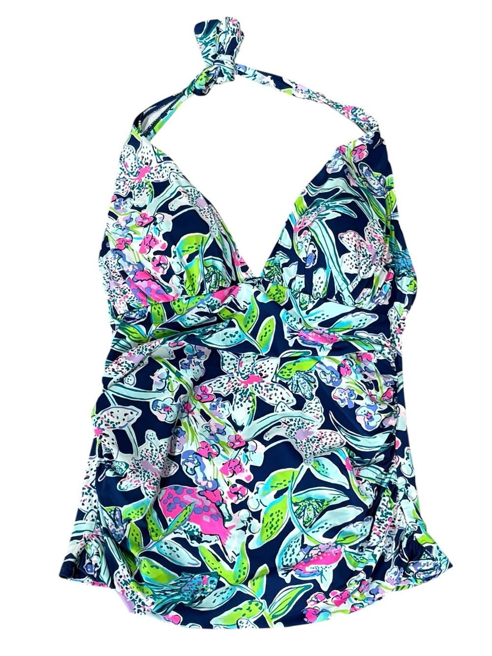 Lilly Pulitzer Bliss Halter Padded Tankini  Top Swimwear Size 8